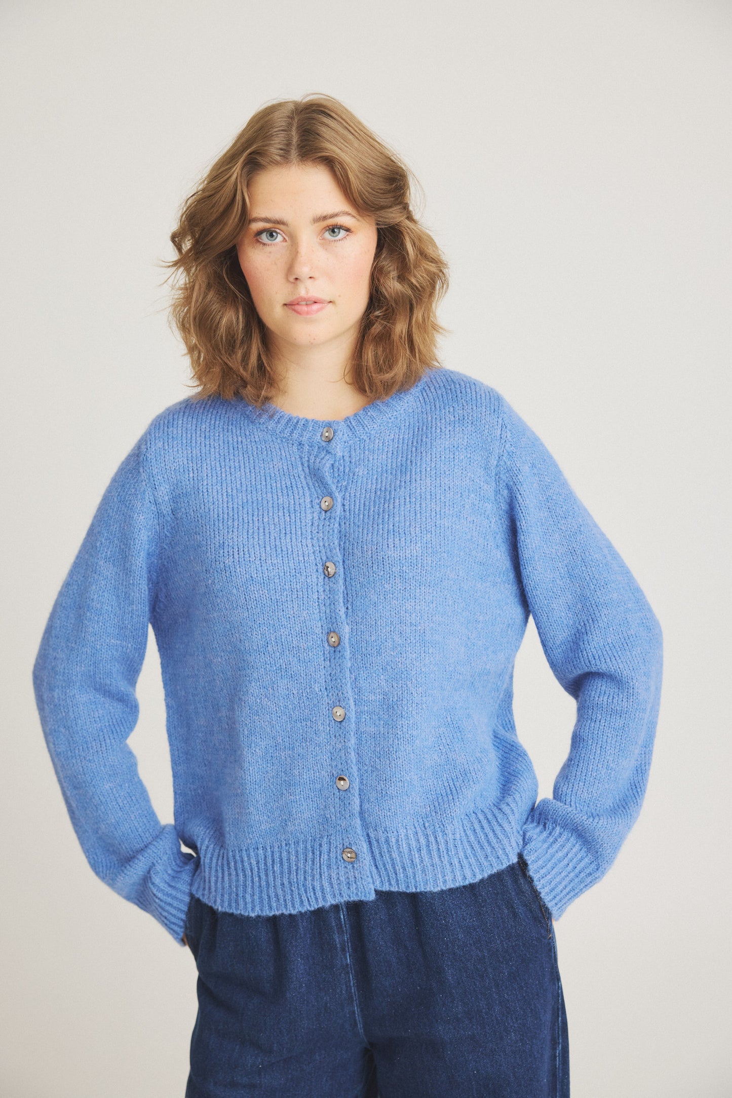 LUXZUZ // ONE TWO Birgita Knit Knit 514 Cashmere Blue