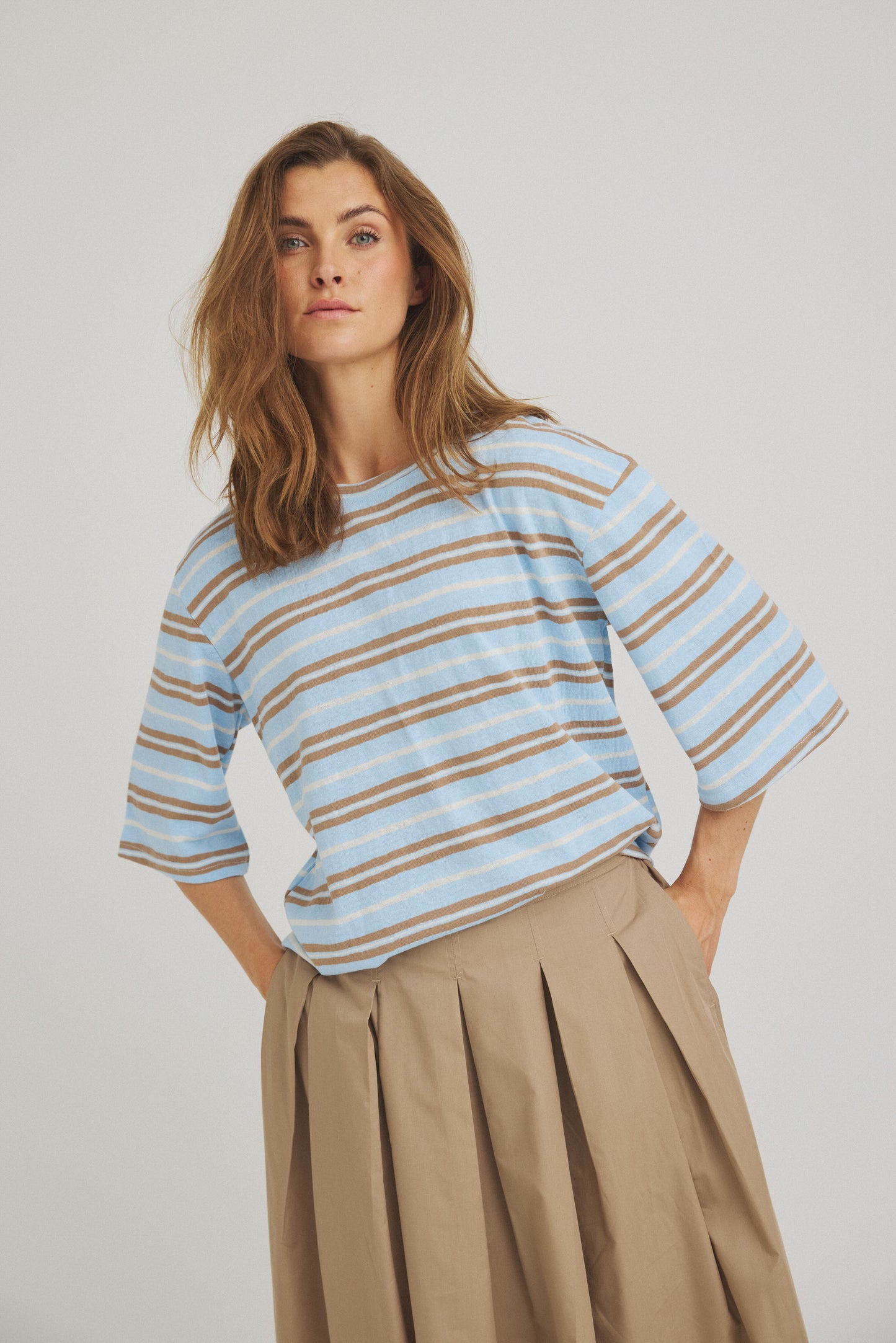 LUXZUZ // ONE TWO Boxilia T-shirt T-Shirt 512 Placid Blue
