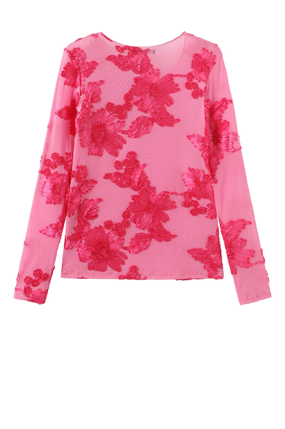 LUXZUZ // ONE TWO Florana T-Shirt T-Shirt 328 Begonia Pink