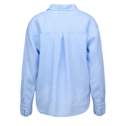LUXZUZ // ONE TWO Kitt Shirt Shirt 510 Chambray Blue