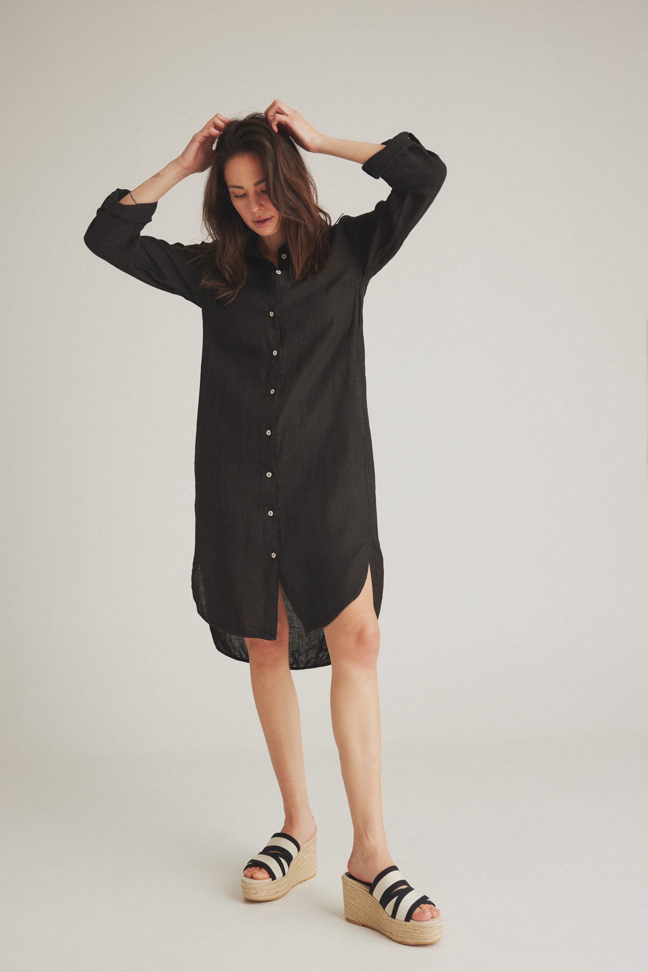 LUXZUZ // ONE TWO Osa Long Shirt Tuniqué 999 Black