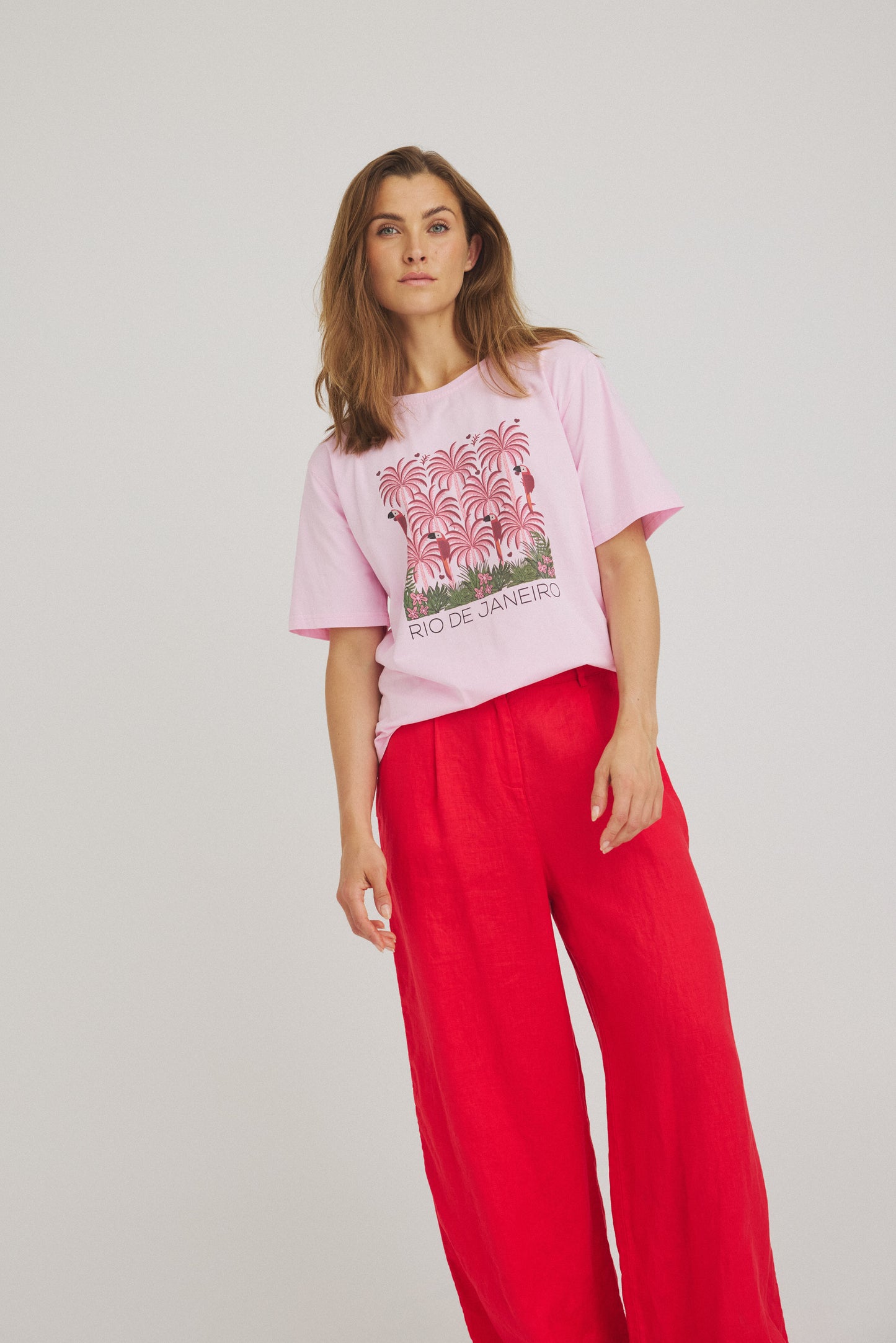 LUXZUZ // ONE TWO Rita Pant Pant 349 Flame Scarlet