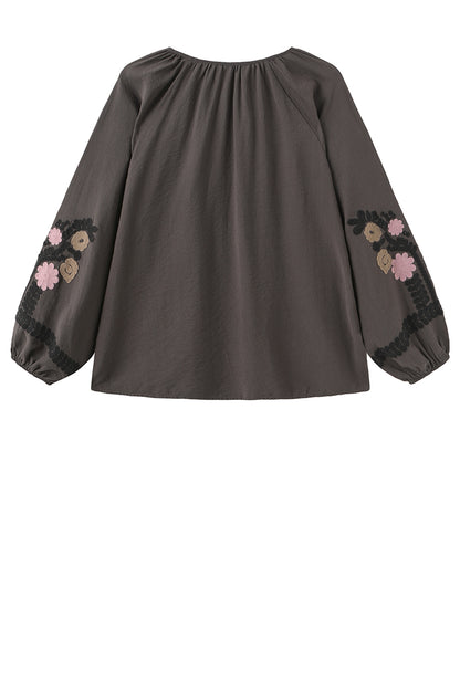 LUXZUZ // ONE TWO Adel Blouse Blouse 788 Chocolate Chip