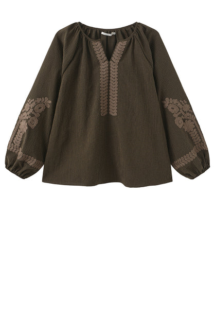 LUXZUZ // ONE TWO Adel Blouse Blouse 734 Tiger's Eye