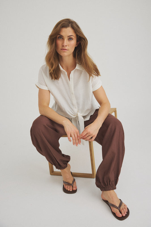 LUXZUZ // ONE TWO Adelgunde Shirt Shirt Cream 7037