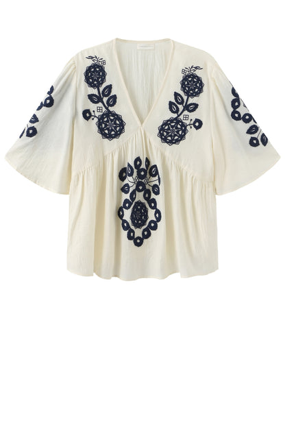 LUXZUZ // ONE TWO Agnethe Blouse Blouse 577 Night Blue