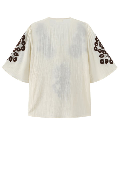 LUXZUZ // ONE TWO Agnethe Blouse Blouse 795 Coffee Bean