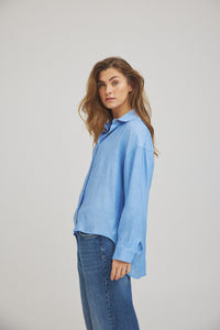 Aimi Blouse - Bright Blue