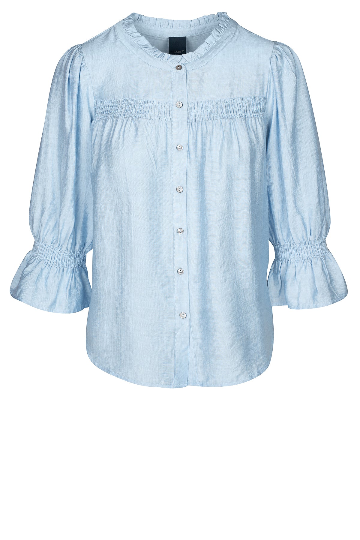 LUXZUZ // ONE TWO Aino Shirt Shirt 510 Chambray Blue