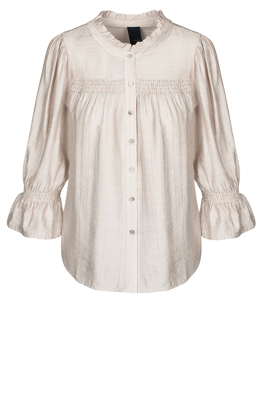LUXZUZ // ONE TWO Aino Shirt Shirt 712 Sandshell