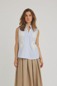 Aleksandrine Top - Bright Blue