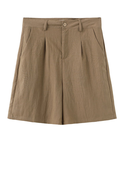 LUXZUZ // ONE TWO Alexandra Shorts Shorts Dark Sand 7055