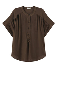 Alfrieda Blouse - Dark Brown