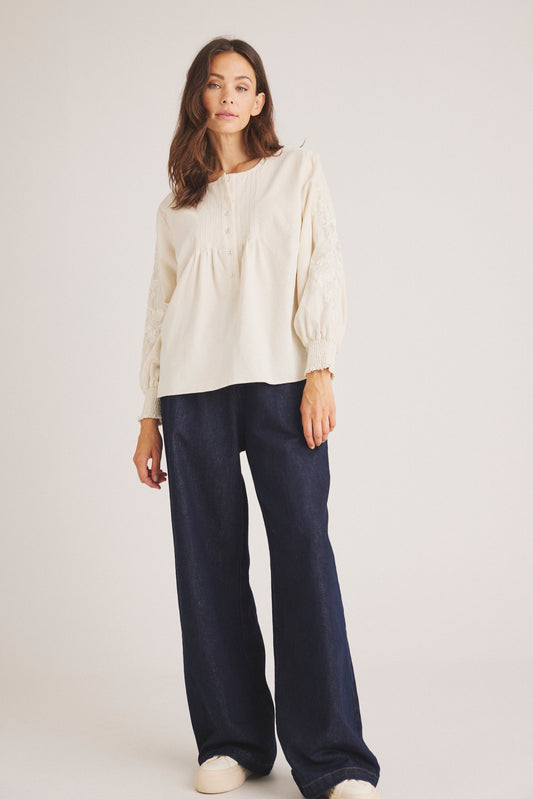 LUXZUZ // ONE TWO Aliena Blouse Blouse 738 Coconut Milk