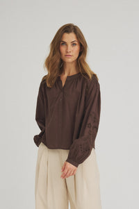 Alis Blouse - Dark Brown