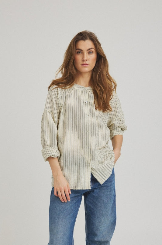 LUXZUZ // ONE TWO Alise Shirt Shirt Soft Yellow 1029