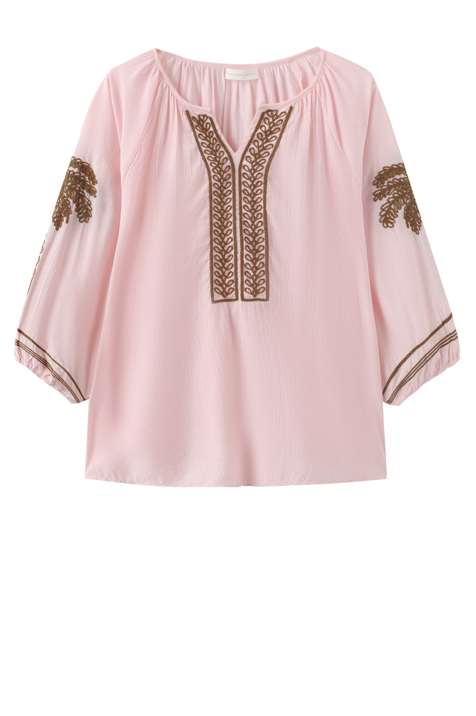 LUXZUZ // ONE TWO Allie Blouse Blouse Light Pink 3005