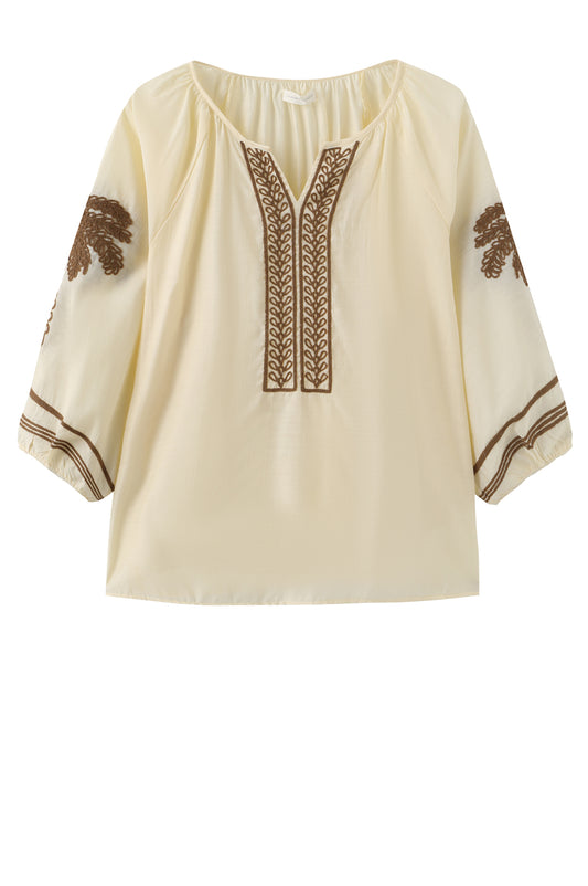 LUXZUZ // ONE TWO Allie Blouse Blouse Soft Ecru 1029