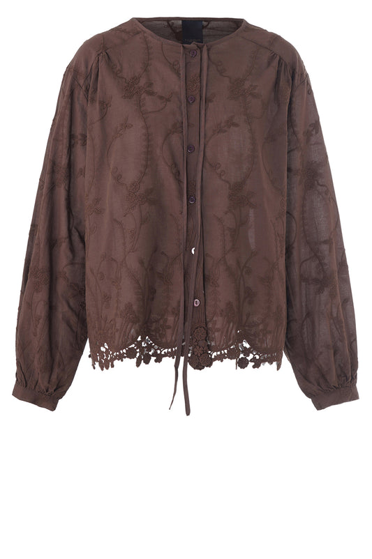 LUXZUZ // ONE TWO Alvild Shirt Shirt 795 Coffee Bean