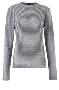 Amazig Stripe T-shirt - Grey Marl