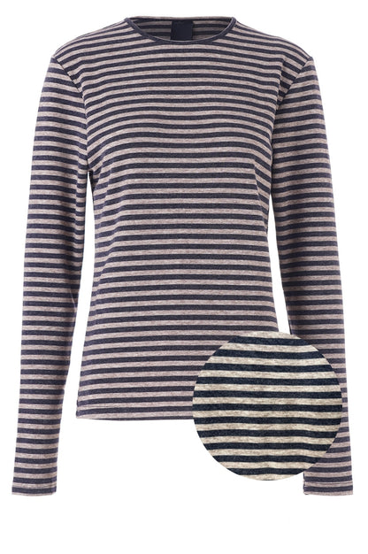 LUXZUZ // ONE TWO Amazig Stripe T-shirt T-Shirt 577 Night Blue