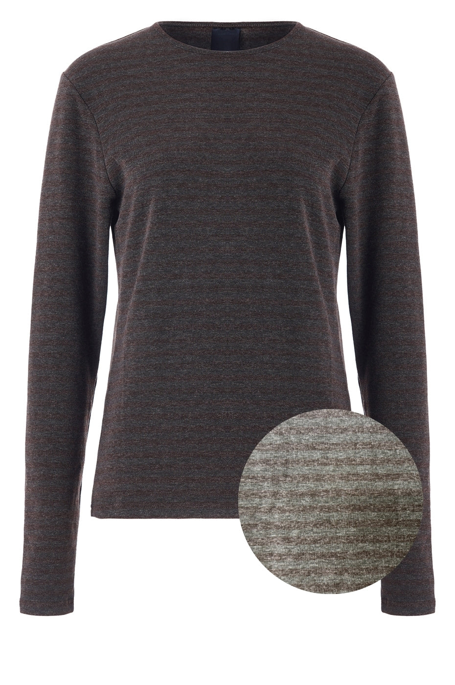 LUXZUZ // ONE TWO Amazig Stripe T-shirt T-Shirt 833 Asphalt