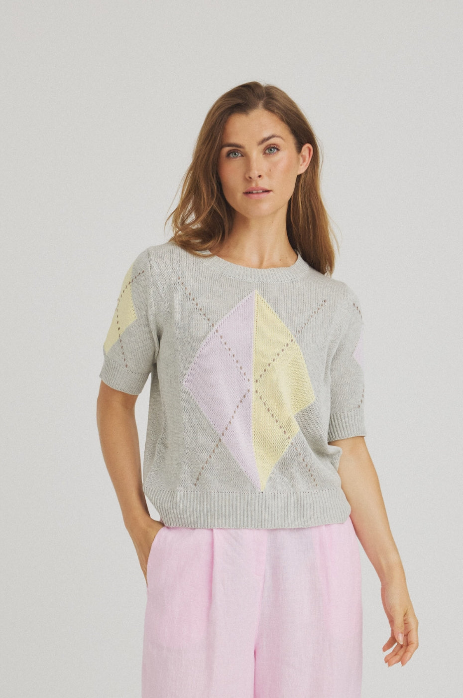 LUXZUZ // ONE TWO Ambrio Knit Knit 808 Light Grey Melange