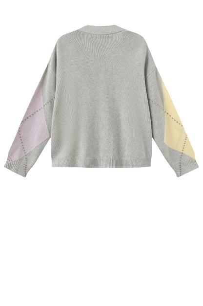 LUXZUZ // ONE TWO Ambrosia Knit Knit 808 Light Grey Melange