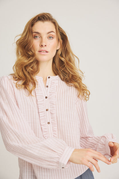 LUXZUZ // ONE TWO Anso Blouse Blouse 384 Cradle Pink