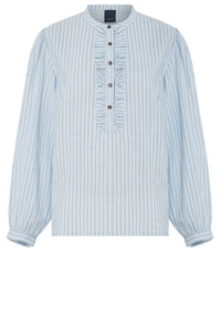 Anso Blouse - Blue Fog