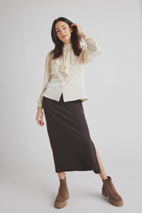 Barbette Skirt - Choco Lux