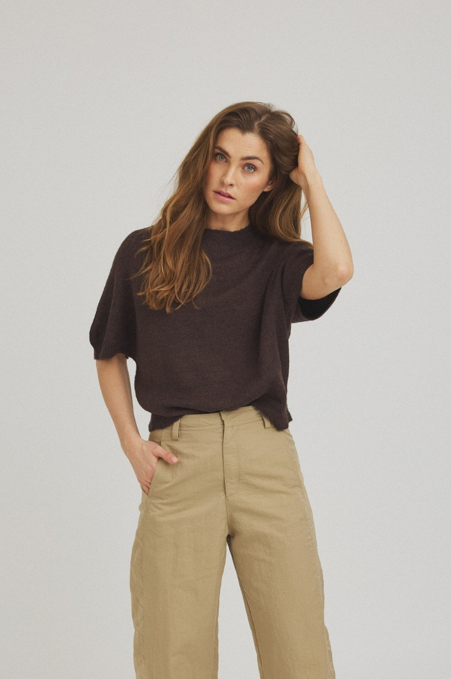 LUXZUZ // ONE TWO Batseba Knit Knit 795 Coffee Bean