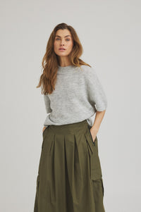 Batseba Knit - Light Grey Melange