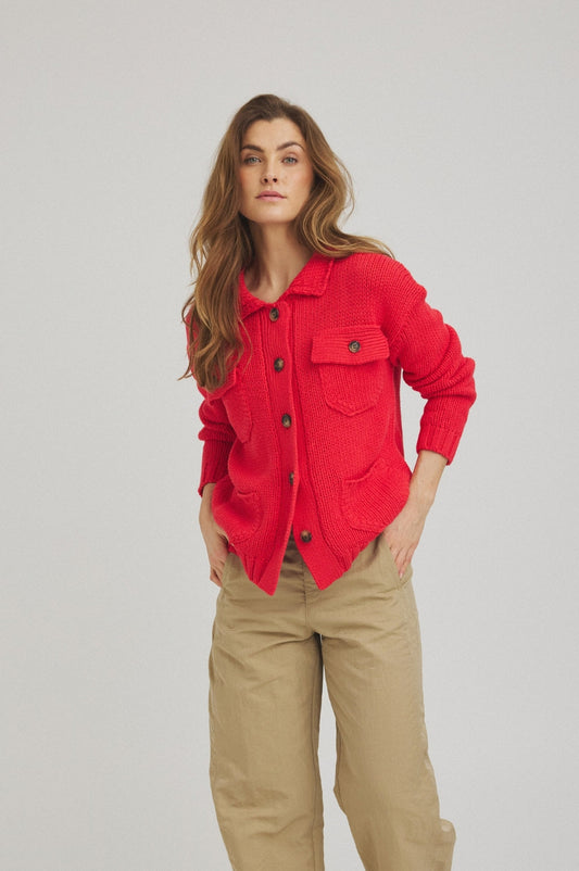 LUXZUZ // ONE TWO Beatriz Knit Knit 349 Flame Scarlet