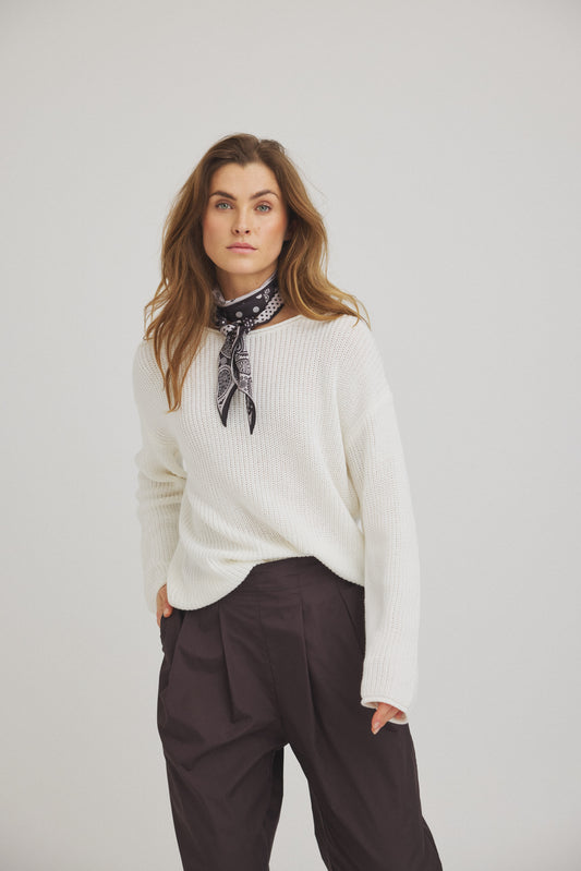 LUXZUZ // ONE TWO Benete Knit Knit 737 Cream