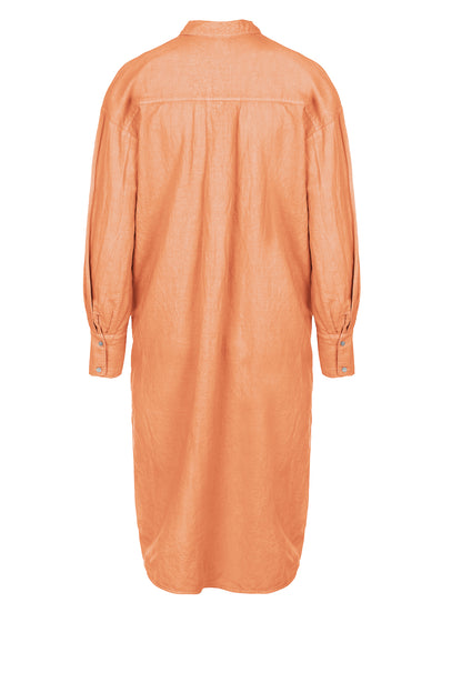 LUXZUZ // ONE TWO Binien Long Shirt Dress 208 Apricot Wash