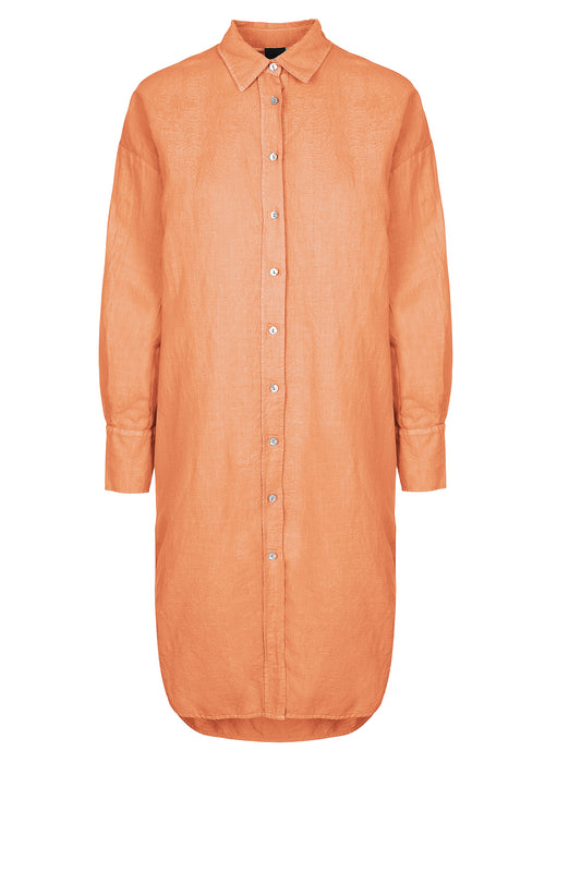 LUXZUZ // ONE TWO Binien Long Shirt Dress 208 Apricot Wash