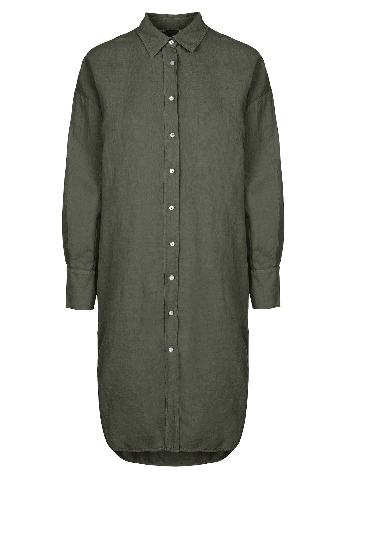 LUXZUZ // ONE TWO Binien Long Shirt Dress 601 Cactus