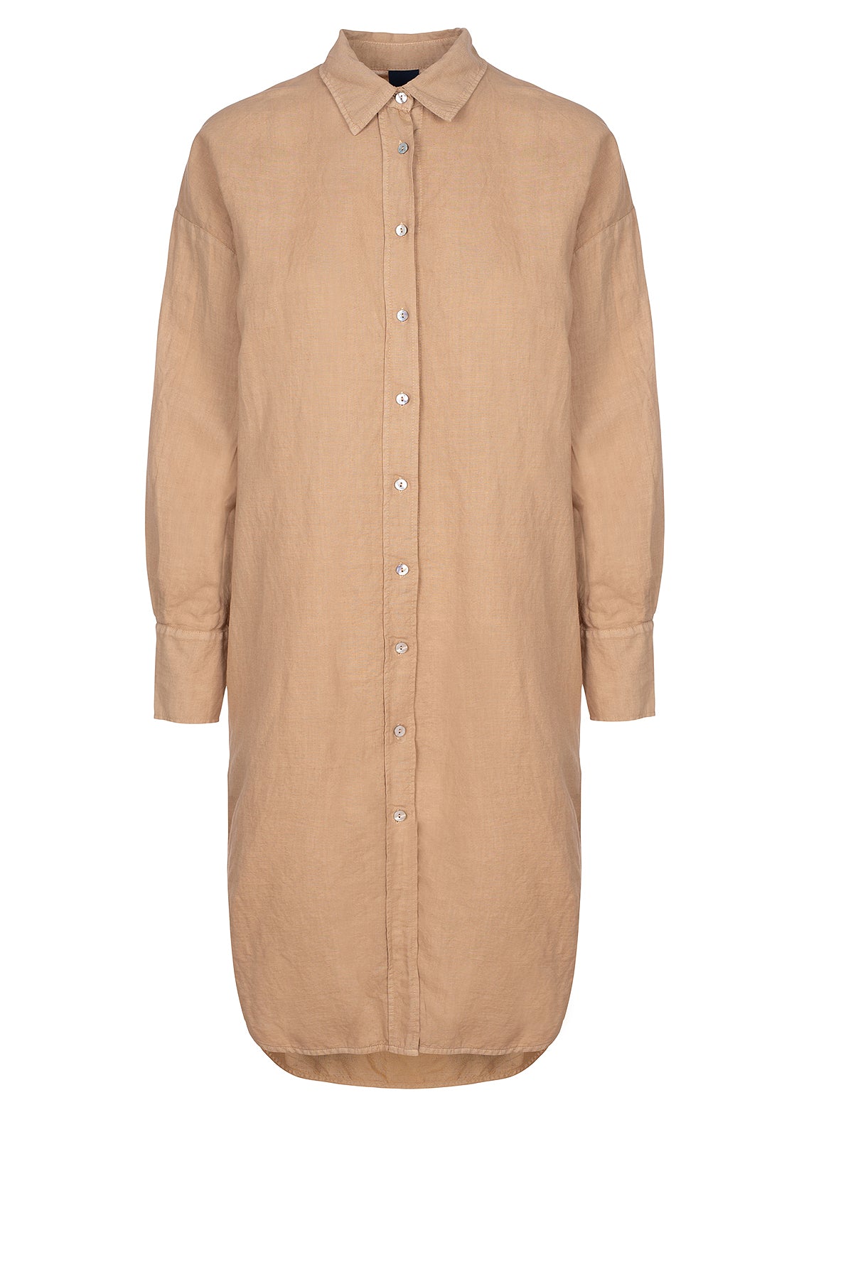 LUXZUZ // ONE TWO Binien Long Shirt Dress 709 Irish cream