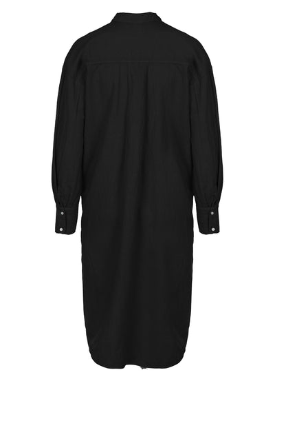 LUXZUZ // ONE TWO Binien Long Shirt Dress 999 Black