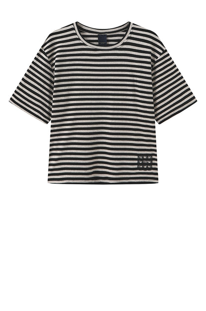LUXZUZ // ONE TWO Boxy T-shirt T-Shirt 999 Black