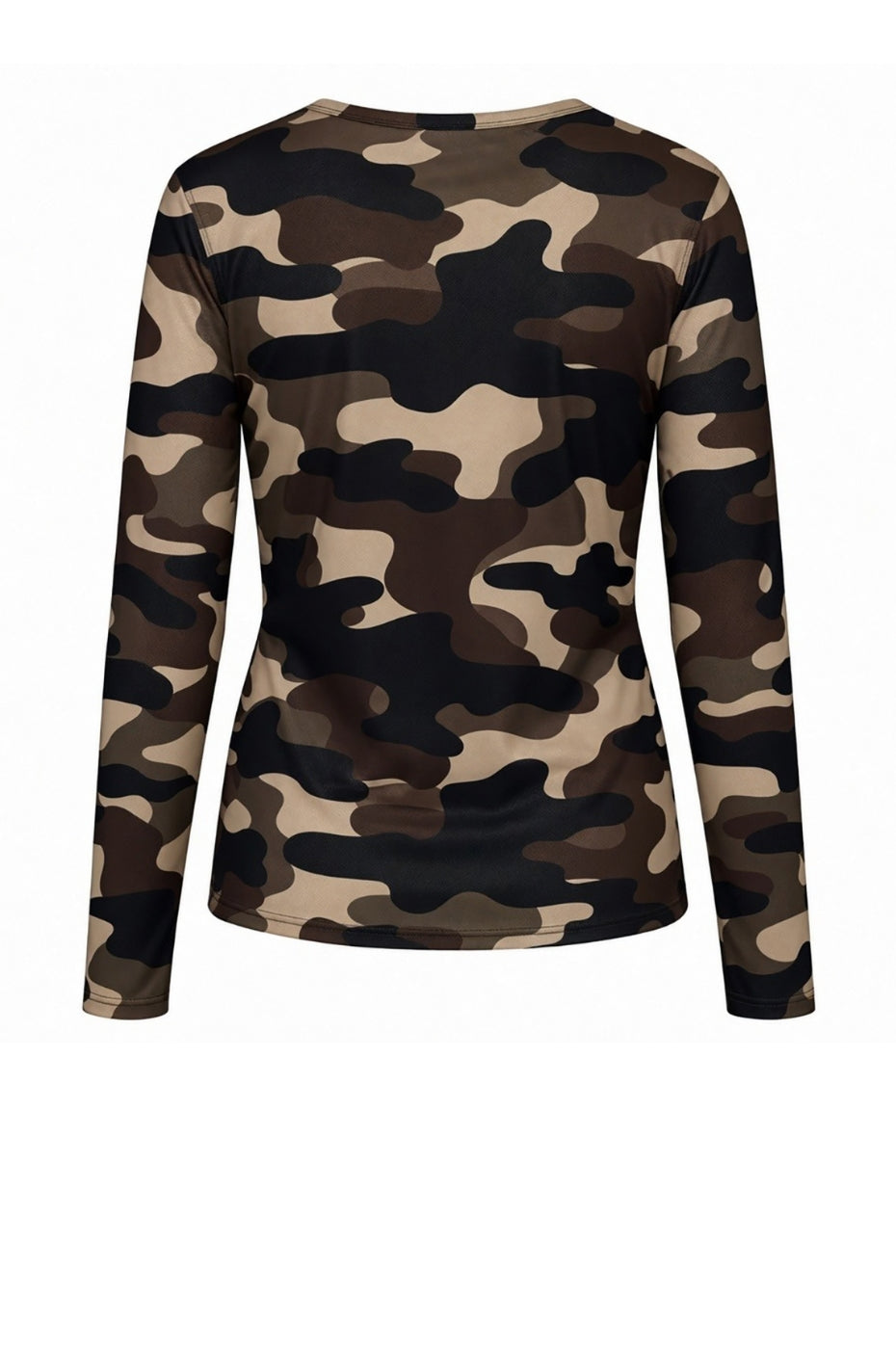 LUXZUZ // ONE TWO Camo Mesh T-shirt T-Shirt 799 Choco Lux