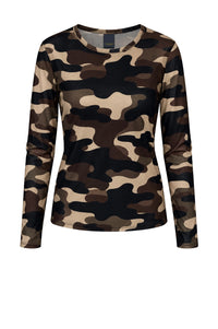 Camo Mesh T-shirt - Choco Lux