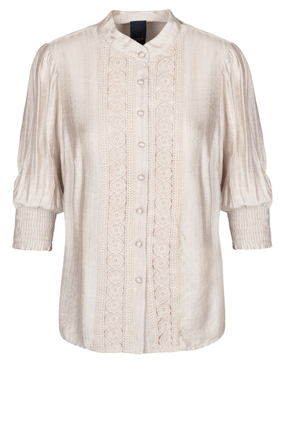 LUXZUZ // ONE TWO Cecillia Shirt Shirt 712 Sandshell
