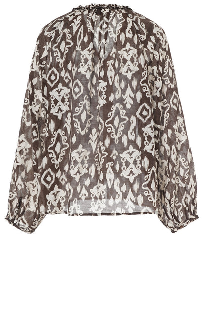 LUXZUZ // ONE TWO Chalina Shirt Shirt 795 Coffee Bean