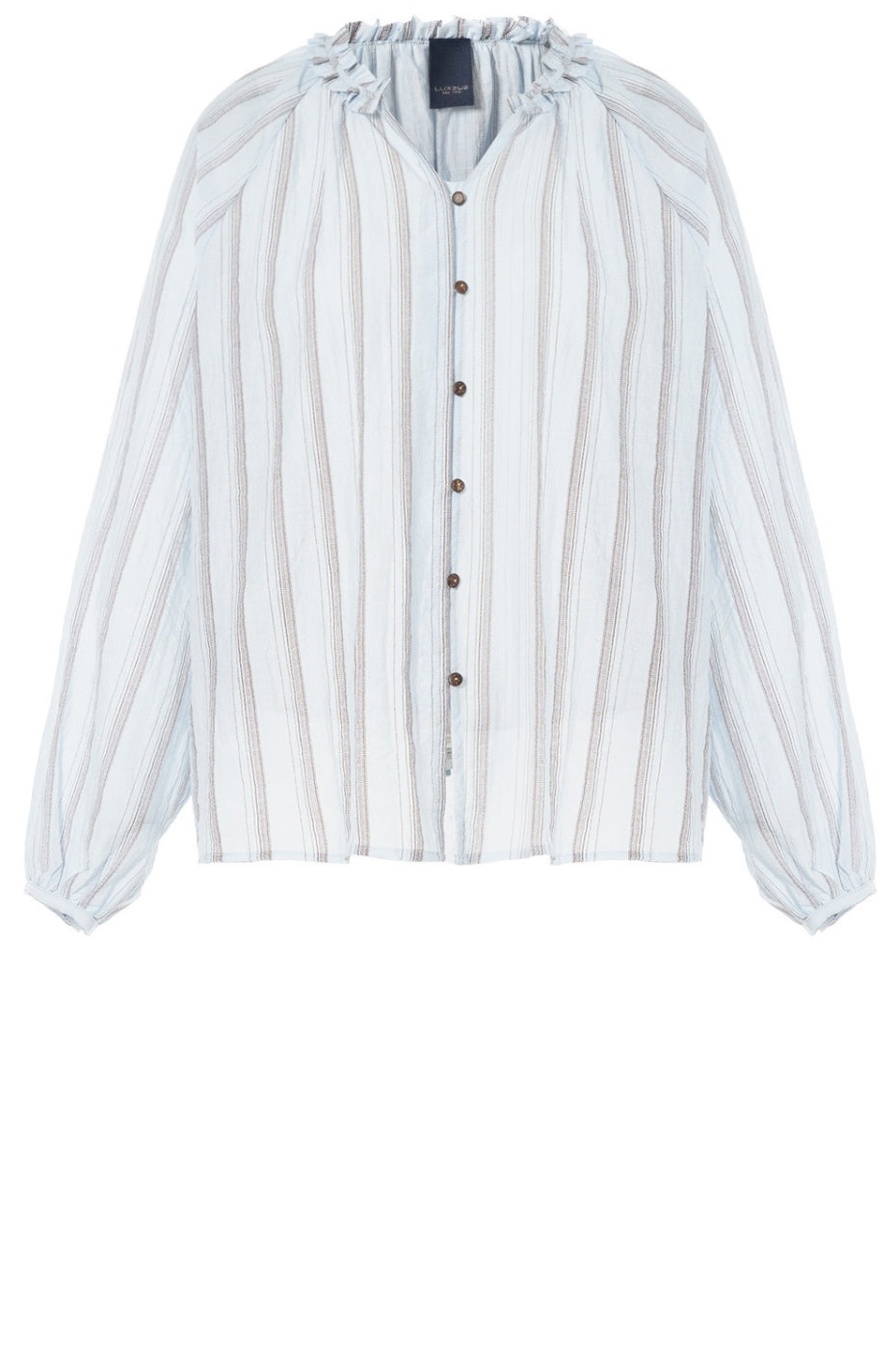 LUXZUZ // ONE TWO Chalina Shirt Shirt 503 Blue Fog