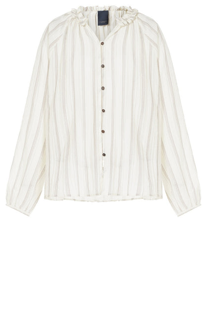 LUXZUZ // ONE TWO Chalina Shirt Shirt 737 Cream