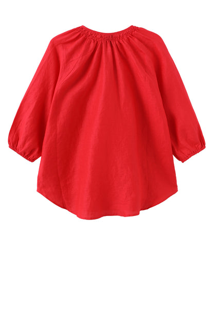 LUXZUZ // ONE TWO Cicilian Blouse Blouse 349 Flame Scarlet