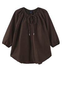 Cicilian Blouse - Choco Lux