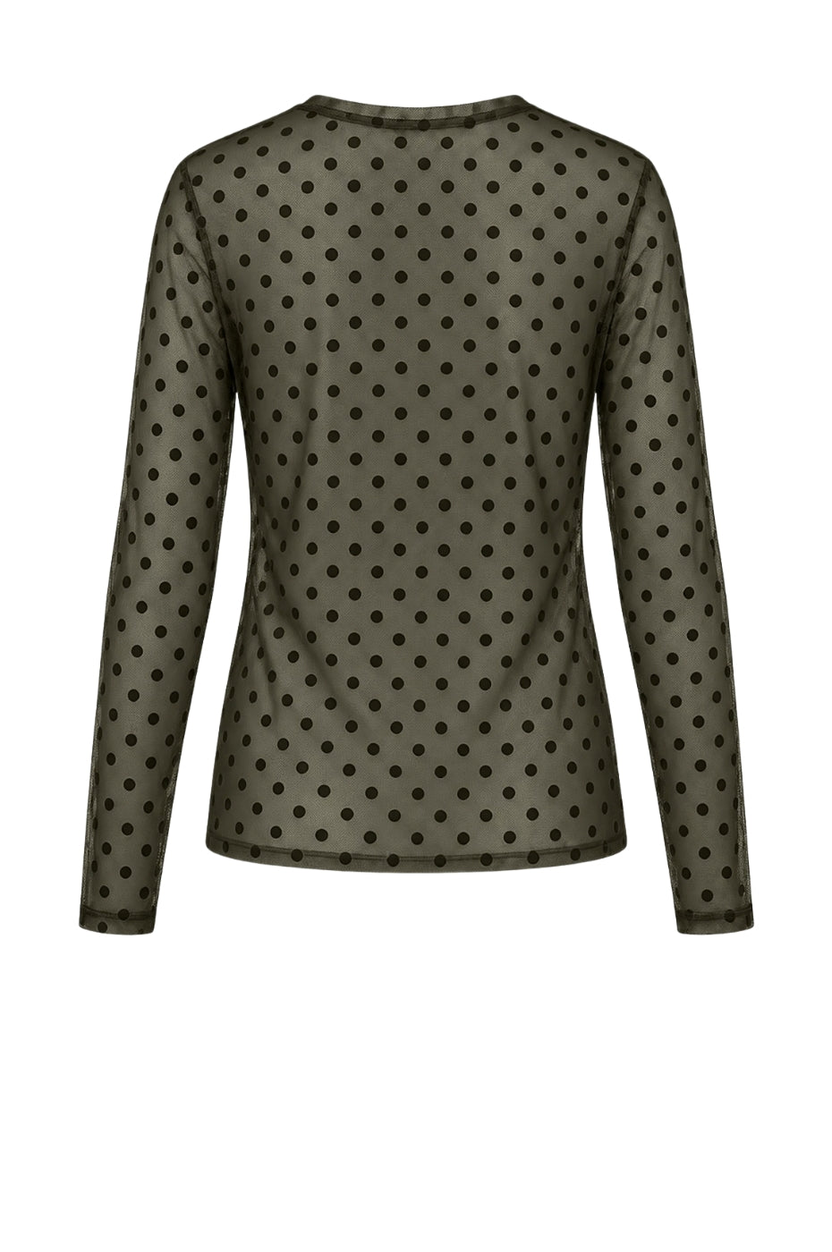 LUXZUZ // ONE TWO Dot Mesh T-shirt T-Shirt 633 Army